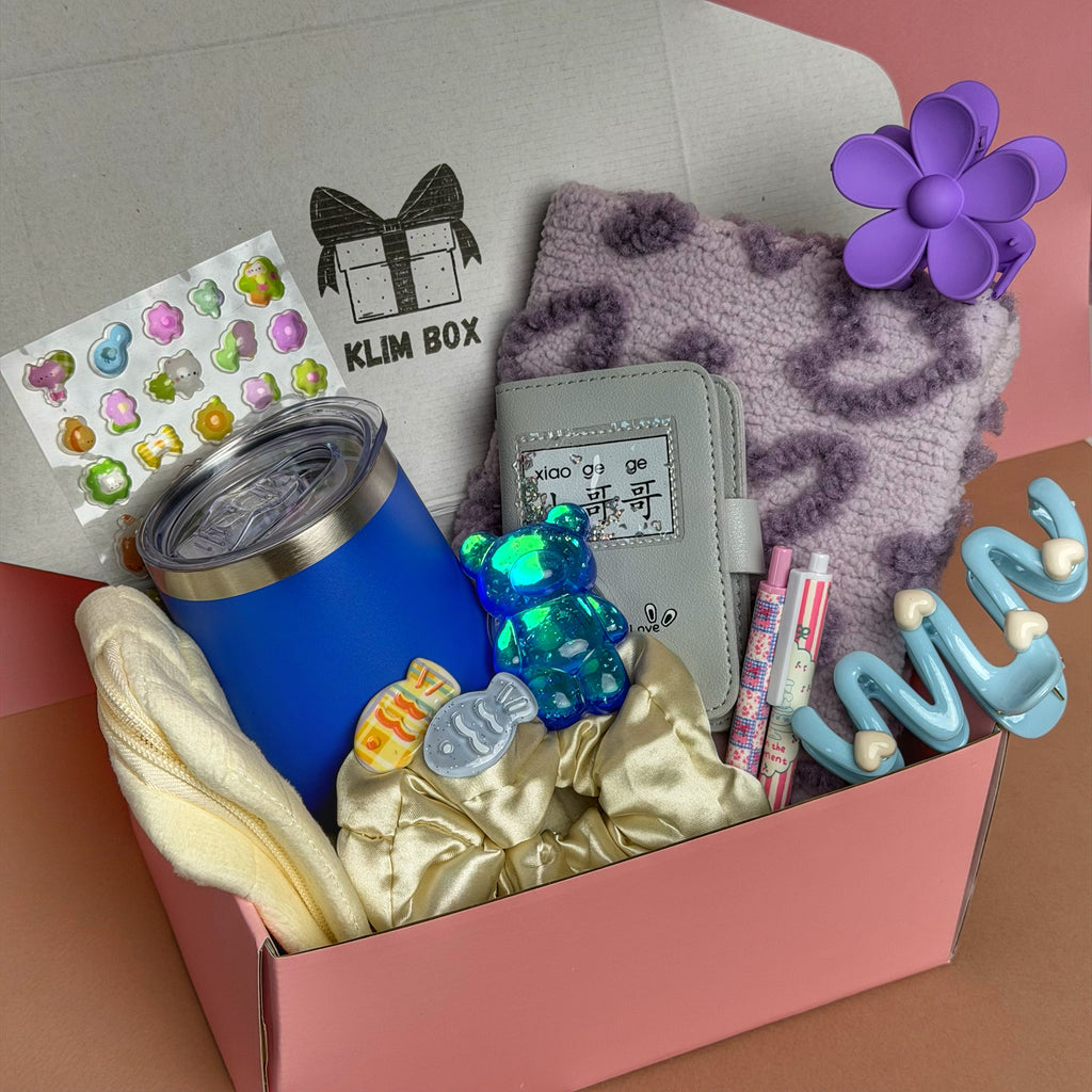 Birthday Gift for Her, Thank You Gift for Friend, Thinking of You Gift Box, Relaxing Lavender Gift Set for Women | Amethyst Bliss Box