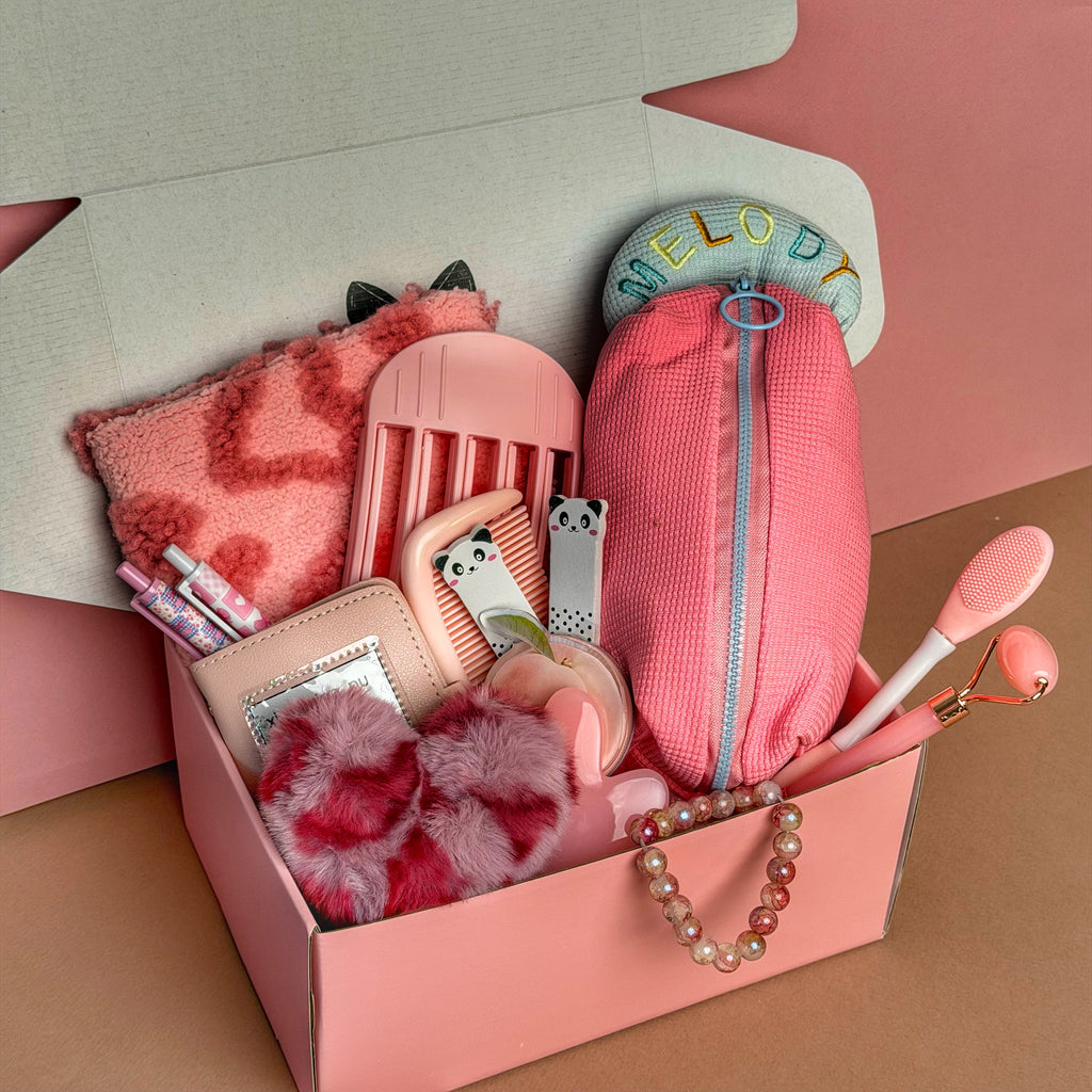 Cozy Gift Box with Candle & Blanket, Relaxation Set for Birthday, Thank You or Get Well Gift, Elegant / Lilac Serenity Box