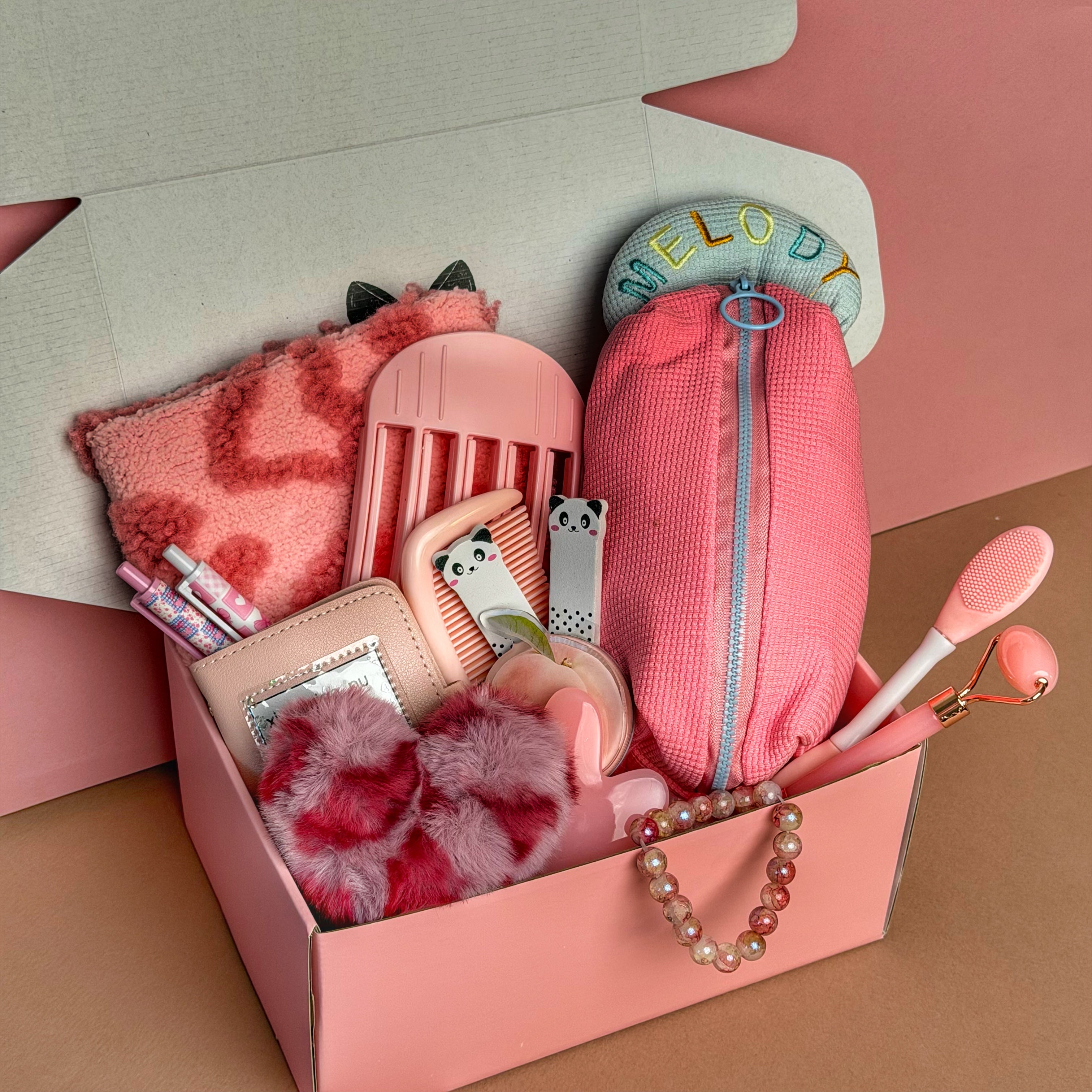 Cozy Gift Box with Candle & Blanket, Relaxation Set for Birthday, Thank You or Get Well Gift, Elegant / Lilac Serenity Box