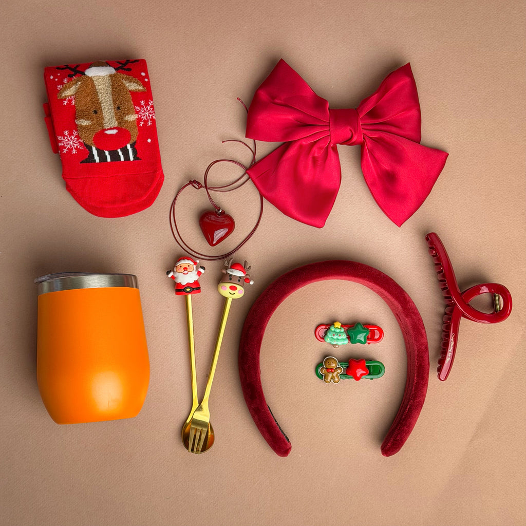 Christmas Gift for Her, Holiday Spa Gift Box, Relaxation Gift Set, Gift for Mom, Cozy Winter Present – Festive Moments Box