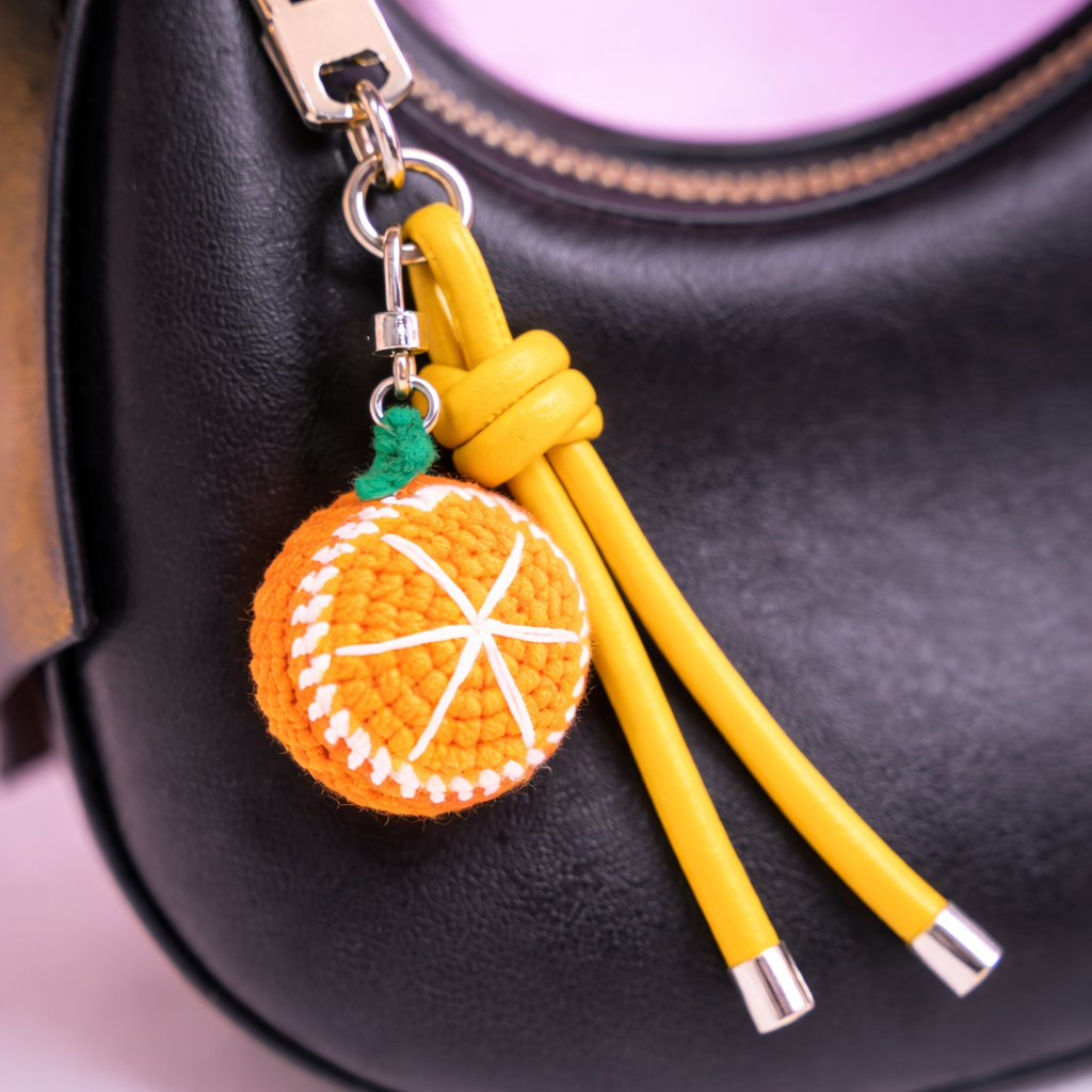 Sunny Orange Bag Charm