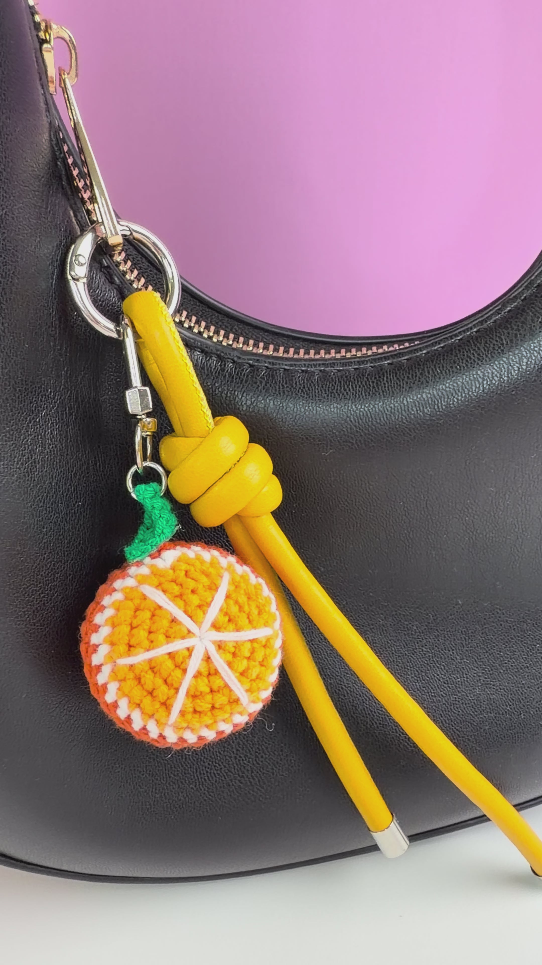Sunny Orange Bag Charm